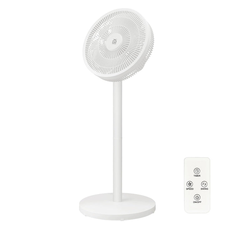 EXTRASTAR Standventilator 3 Windstärken 90° Oszillation, 2in1 Tisch- &amp; Bodenventilator Höhenverstell