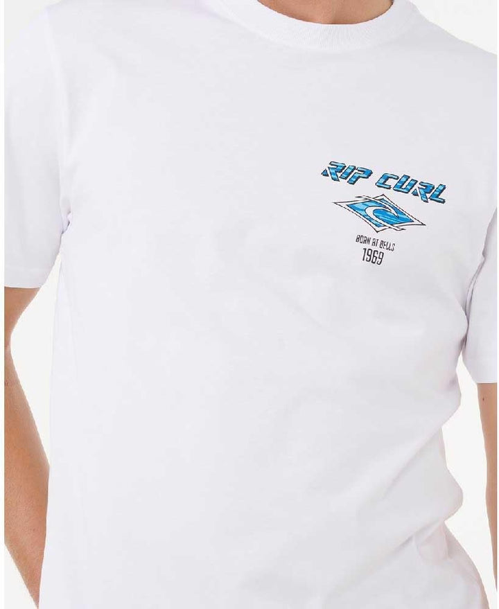 Rip Curl 2026 Männer Fade Out Icon Tee 0CAMTE - White XXL, XXL