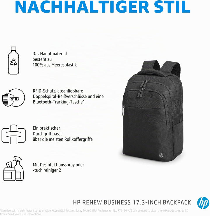 HP Renew Business Laptop-Rucksack (17,3 Zoll)