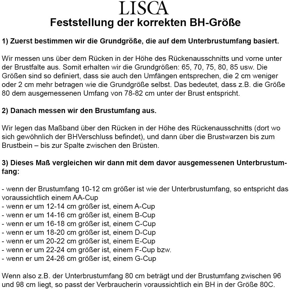 Lisca Damen Victoria Wireless Soft BH ohne Bügel 20145, Schwarz, 90D