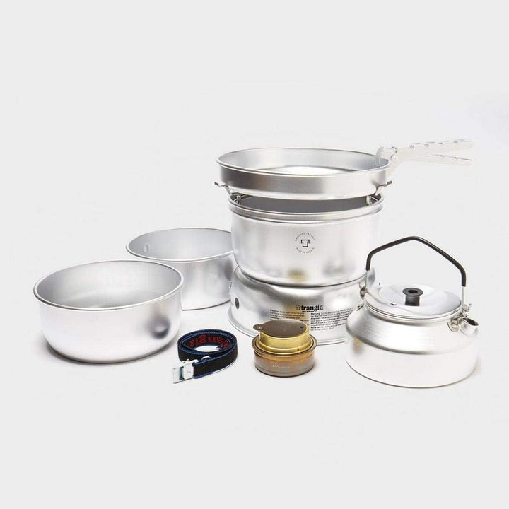 Scandic Trangia Sturmkocher gross 25-2 UL (140252) mit UL Pfanne und Töpfen, mit Wasserkessel