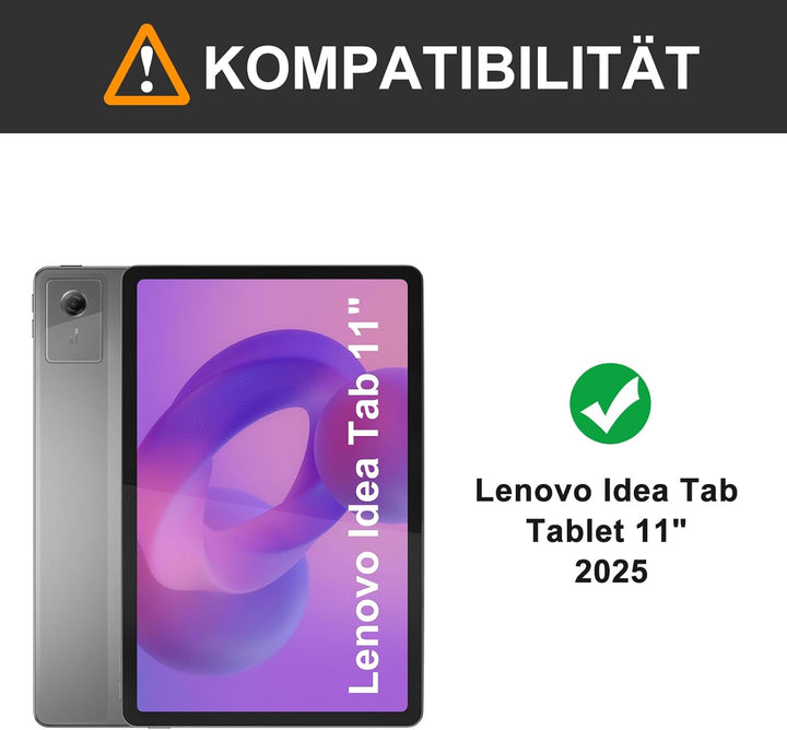 Tastatur für Lenovo Idea Tab Tablet 11" 2025, Hülle mit Tastatur für Lenovo Idea Tab 11 Zoll Magneti