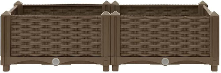 vidaXL Hochbeet Pflanzkasten Pflanzbeet Gemüsebeet Blumenbeet Blumenkasten Frühbeet Gartenbeet Blume