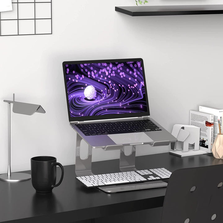 honju Laptop-Ständer für ergonomisches Arbeiten [Laptop-Erhöhung für Schreibtisch, Laptop-Stand aus