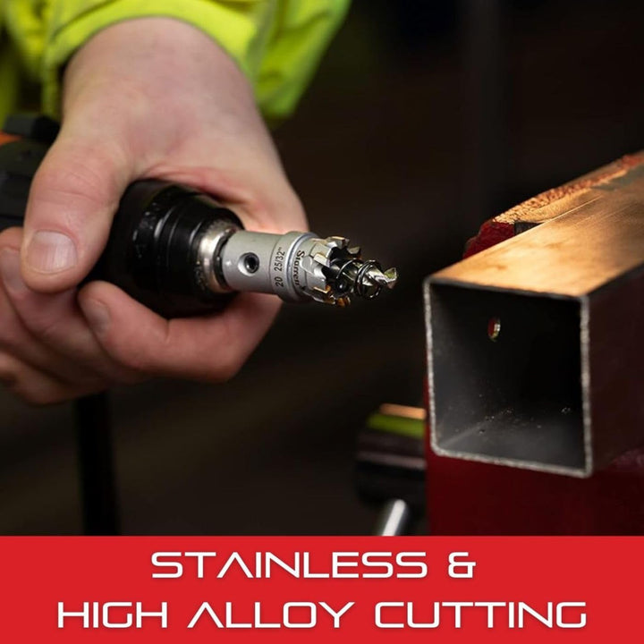 Starrett Hartmetall-bestückte Lochsäge - SM34 Blechschneider mit Aufnahme- und Zentrierbohrer - zum