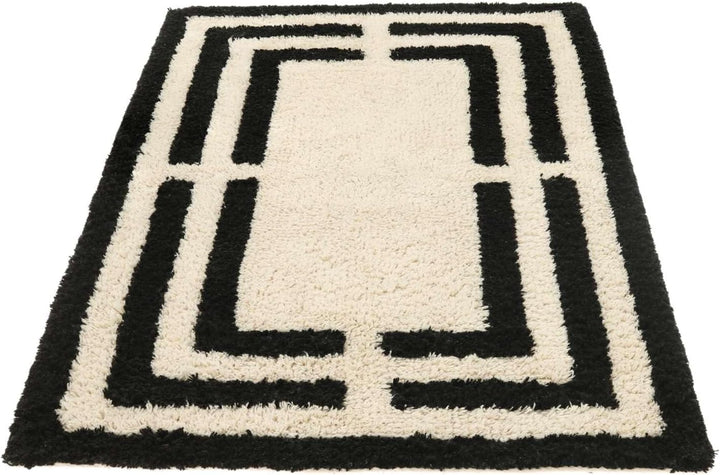 RugVista Badematte Chateau, 90 x 60 cm, Rechteckig, Mittelflor, Anti-Rutsch, Moderner Badteppich, Ma