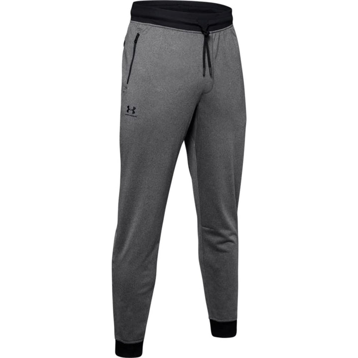 Under Armour Herren Sportstyle Tricot Jogger Hosen XXL Carbon Heather / Black, XXL Carbon Heather /