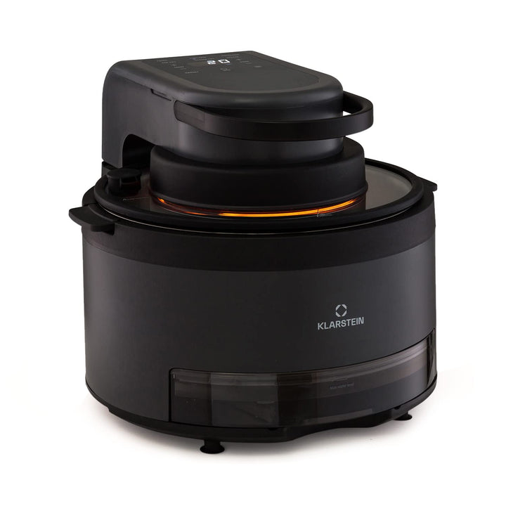 Klarstein Heissluftfritteuse 2-in-1, Airfryer mit Dampffunktion, Heissluftfriteuse zur Schnellaufhei