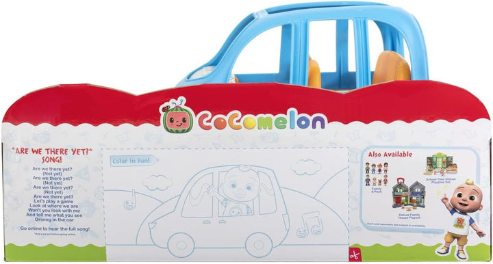 Bandai - CocoMelon - Familienauto+1 JJ-Figur - Fahrzeug, das den Song „Are we there yet“ (auf Englis