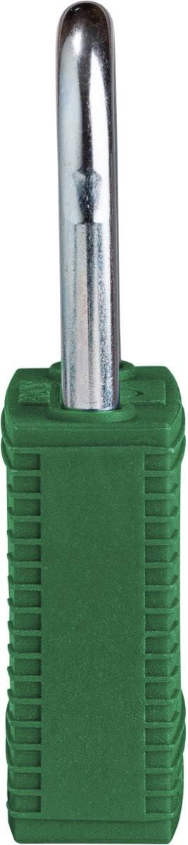 Brady (NYL-GRN-38ST-KD6PK) SafeKey Nylon Lockout-Vorhängeschloss Mit Stahl Bügel 38.00 mm Grün KD -