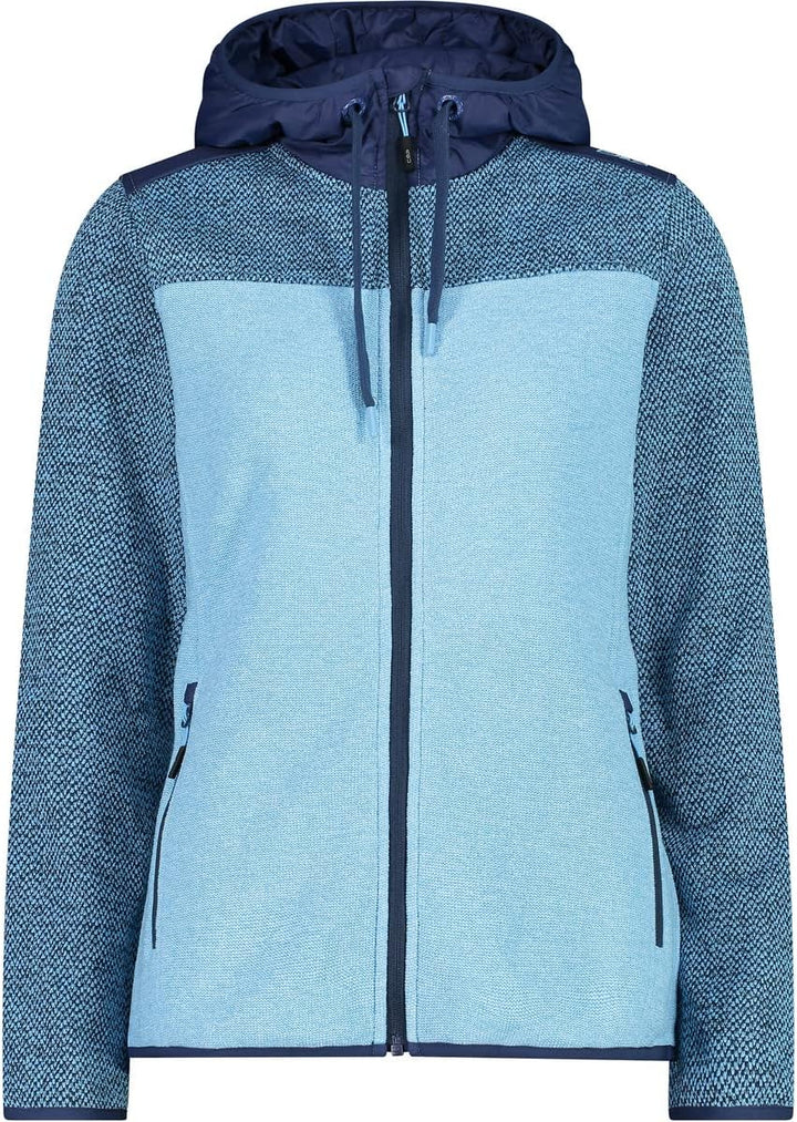 CMP Damen Hoodie Jacke Fleecejacke Fleecepullover 36 Cielo, 36 Cielo