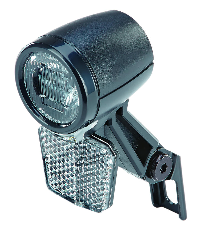 Prophete LED-Scheinwerfer 40 Lux für Fahrräder und E-Bikes, StVZO zugelassen mit Standlicht und inte