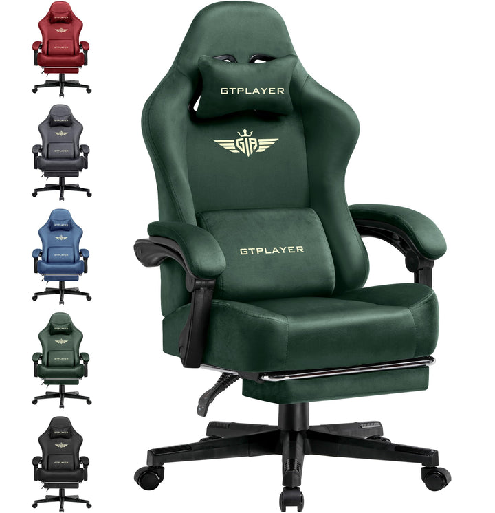 GTPLAYER Gaming Stuhl, Atmungsaktiver Bürostuhl, bürostuhl ergonomisch, Hochwertiger - Stoff, Ergono
