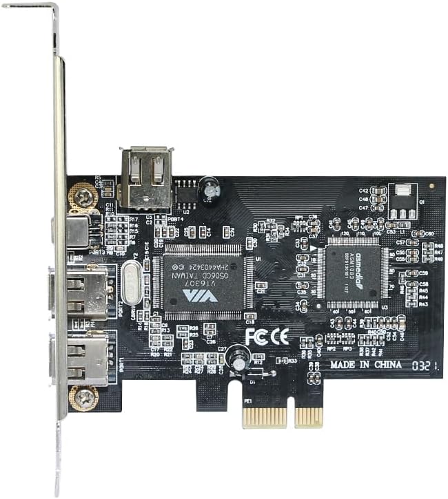 S SIENOC Desktop PCI-E Expresskarte Express Card FireWire PCI Express Schnittstellenkarte 1394a IEEE