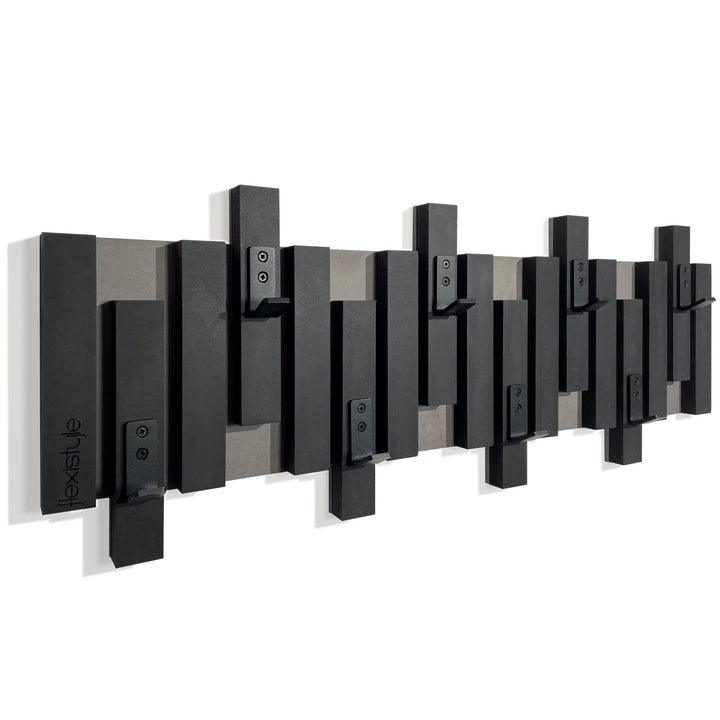 FLEXISTYLE Kleiderhaken Wand Wandgarderobe design Lamellen Flurgarderobe Garderobe Flur Holz MDF des