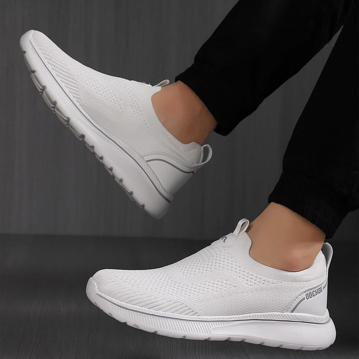 ODCKOI Sneaker Herren Ohne Schnuersenkel Slip-on Schuhe Mesh Atmungsaktiv Leicht Laufschuhe Sportsch