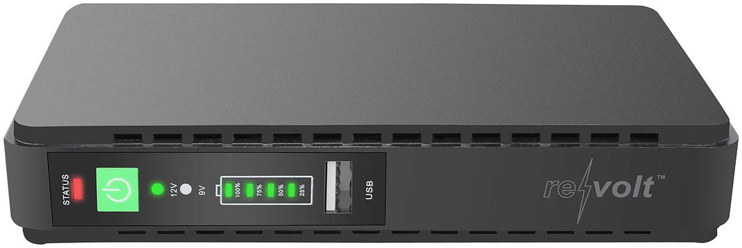 revolt Mini USV: Mini-UPS für unterbrechungsfreie Stromversorgung, 8.800 mAh, USB/DC (5V USV, 5V UPS