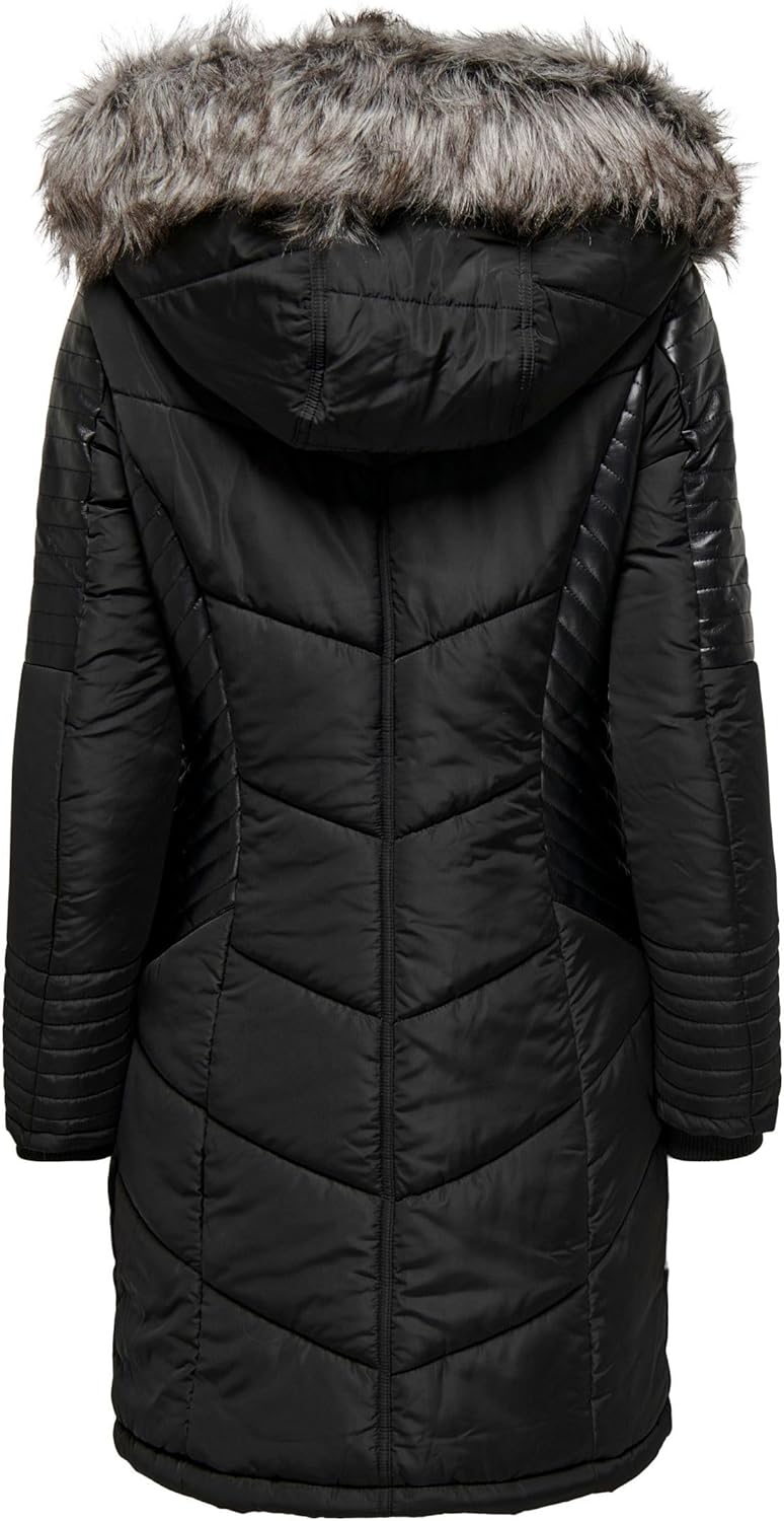ONLY Female Steppmantel ONLNEWLINETTE Steppmantel XS Schwarz, XS Schwarz