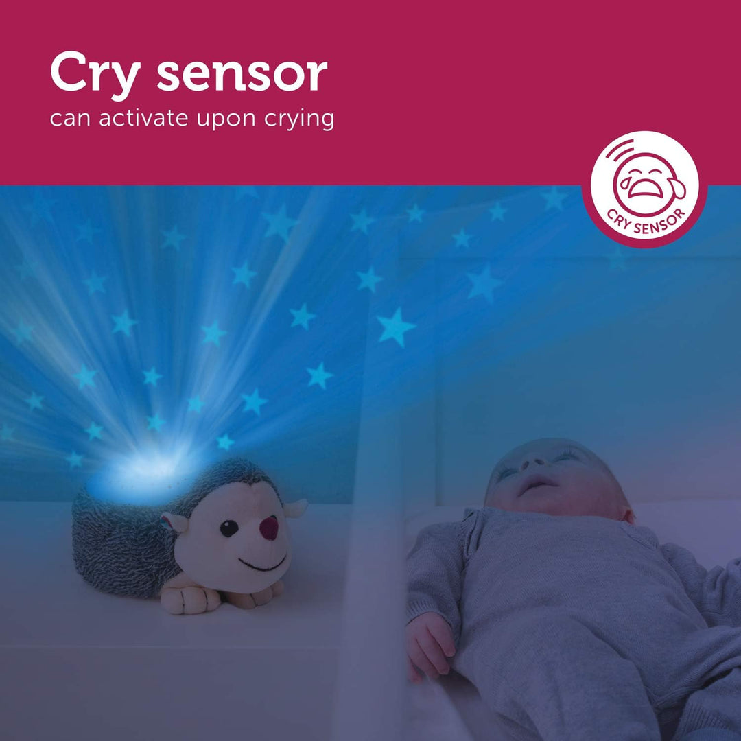 ZAZU Ruby The Rabbit Projector - Baby Lichtprojektor mit beruhigenden Melodien (Herzschlag-Sound, Na