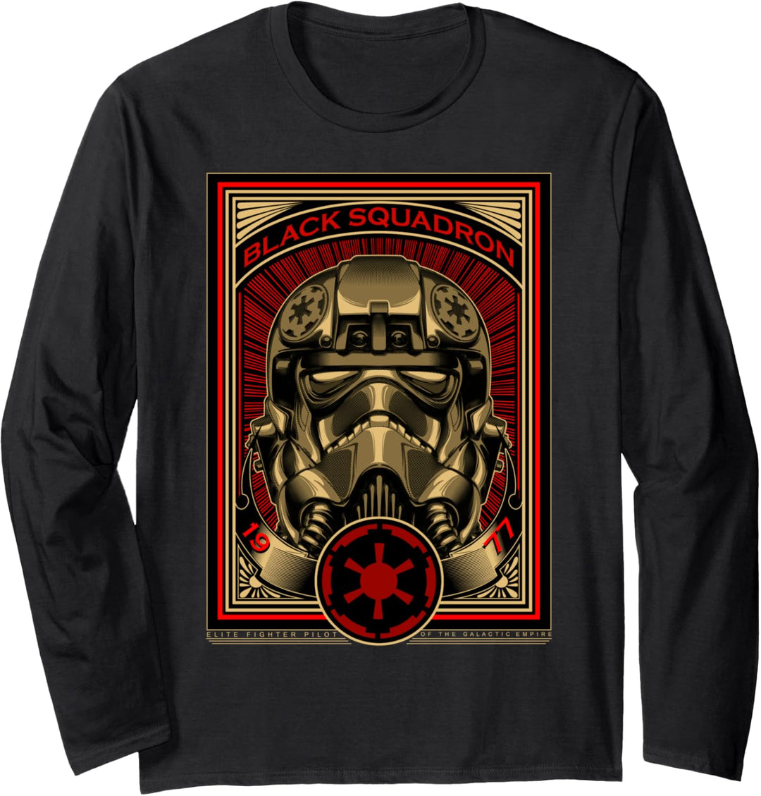 Star Wars Black Squadron Propaganda Poster Langarmshirt