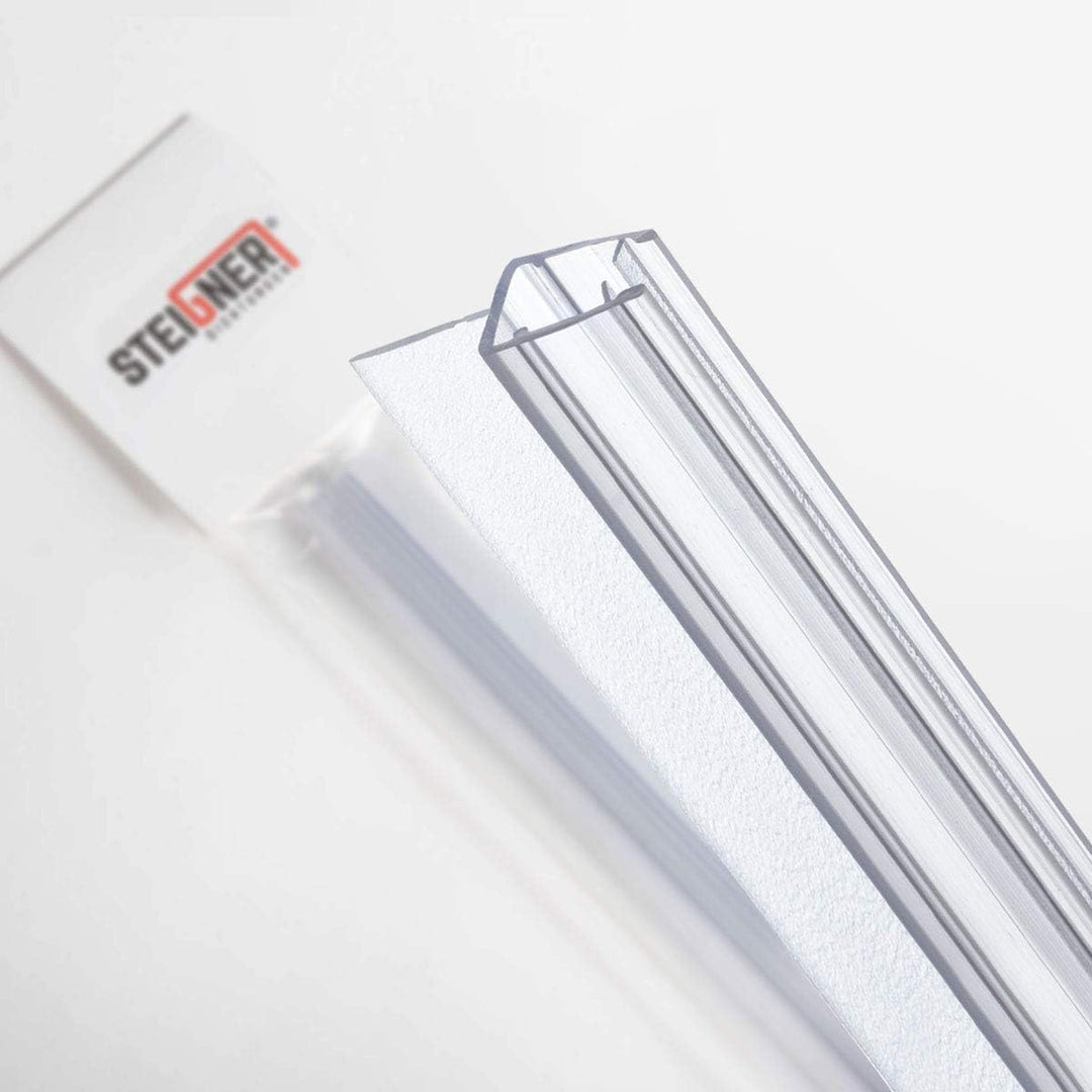 STEIGNER Duschdichtung, 140cm, Glasstärke 6/7/ 8 mm, Gerade PVC Ersatzdichtung für Dusche, UK10 Gera