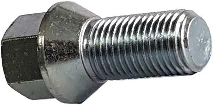 TRACER 20 Radschrauben Radbolzen Kegelbund M14x1,5 25mm Silber, Sechskant, Edelstahl, Klasse 10.9, K