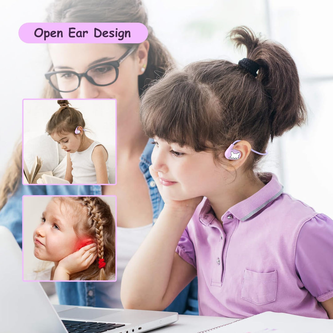 LK15 Kinder-Kopfhörer, offener Ohr-Bluetooth-Kopfhörer mit Luftleitung, ultraleicht, 85 dB Lautstärk