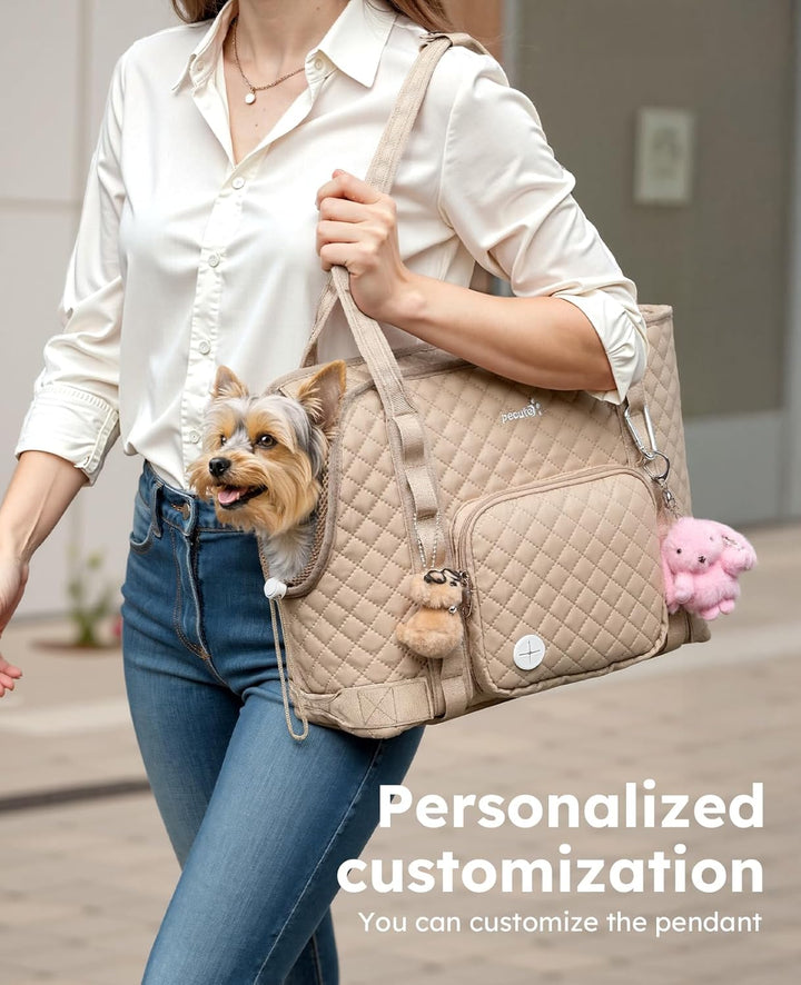 pecute Hundetasche für Kleine Hunde 5kg, Tragetasche Hund Hundetragetasche Leichte, Faltbare Hundetr