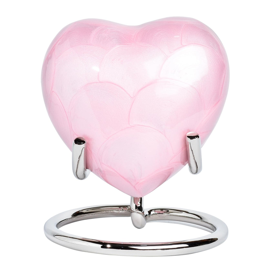 Royal Rapture Urn for Ashes Funeral Memorial Cremation Keepsake Love Urns Decorative Brass Heart wit