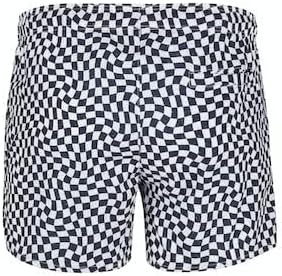 Skiny Herren Badehose L Whiteblue Check, L Whiteblue Check