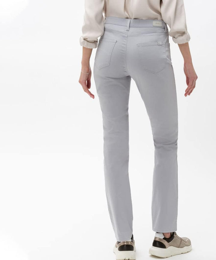 Brax Women's Mary Smart Cotton Trouser 26W / 30L Grey Melange, 26W / 30L Grey Melange