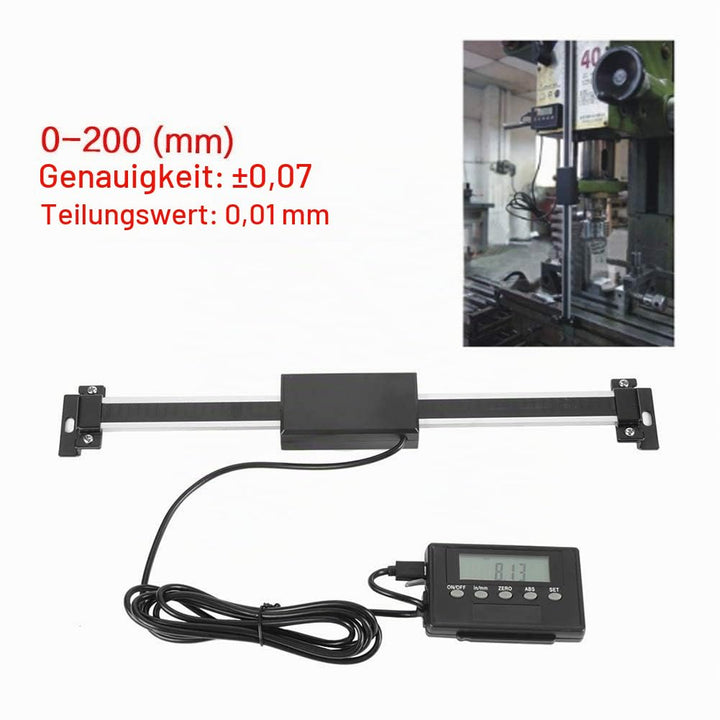 Digital-Anzeige Lineare Skala DRO Portable Remote LCD für Fräsmaschinen oder Drehmaschinen 0-200mm