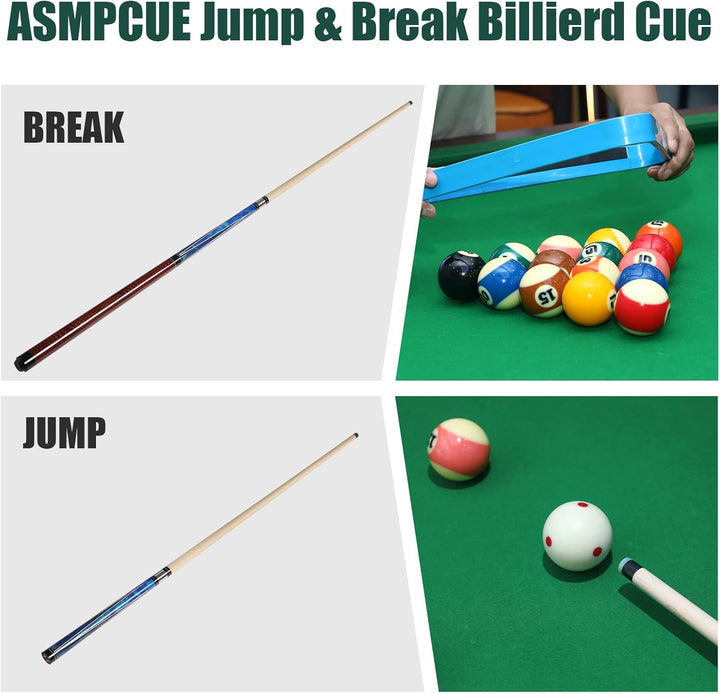Pool Queue, 58 Zoll Billard Queue Hardwood Pool Cue 13mm Spitzen für Professionelle Billardspieler,