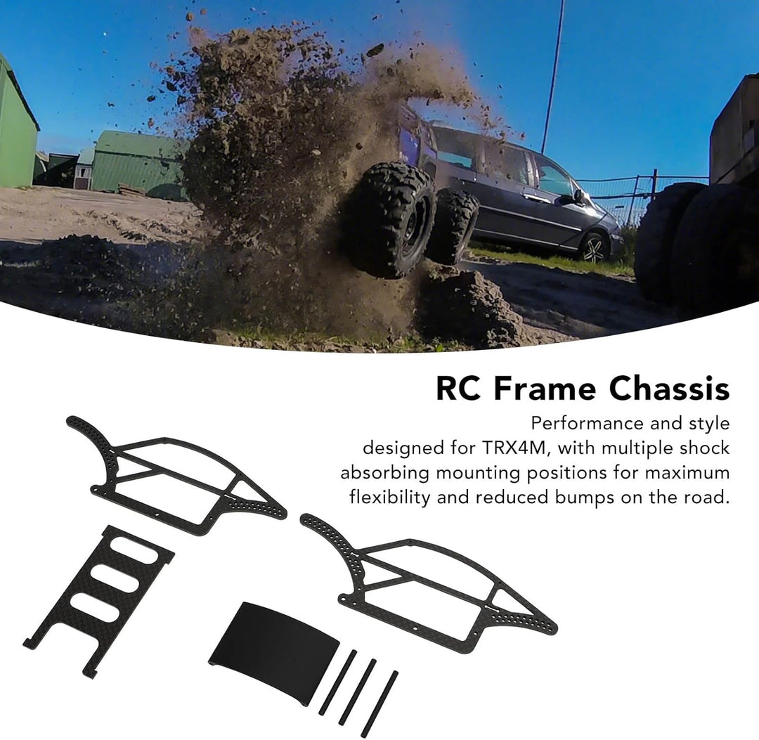 1/18 Rahmen Aluminium -Legierungs -Chassis -Kit für den TRX4M -Verteidiger Bronco 1/18 RC Crawler mi