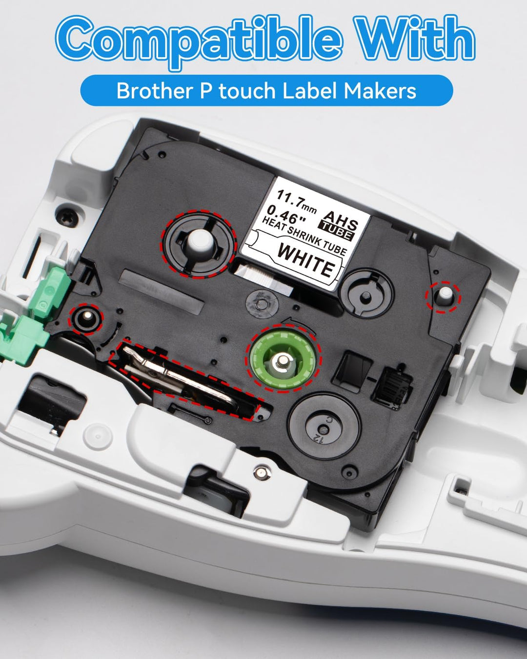 3x Upwinning Hse-231 HSE231 Schrumpfschlauch 11.7mm Kompatible mit Brother P touch Schrumpfschlauch