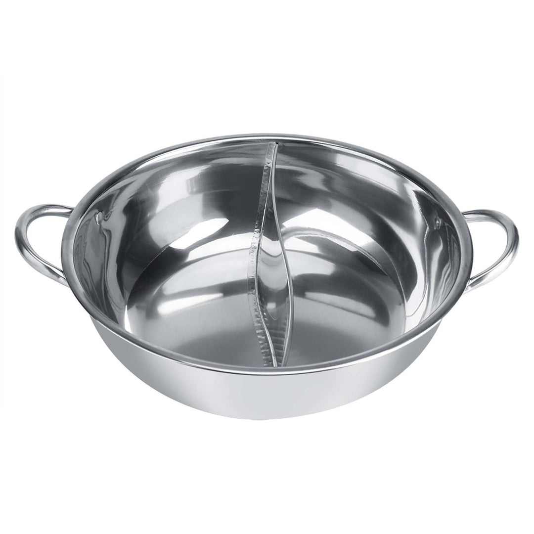 Hot Pot aus Edelstahl mit Trennung von Zwei Geschmacksrichtungen, Dicker Induktionsherd, Verwendbar