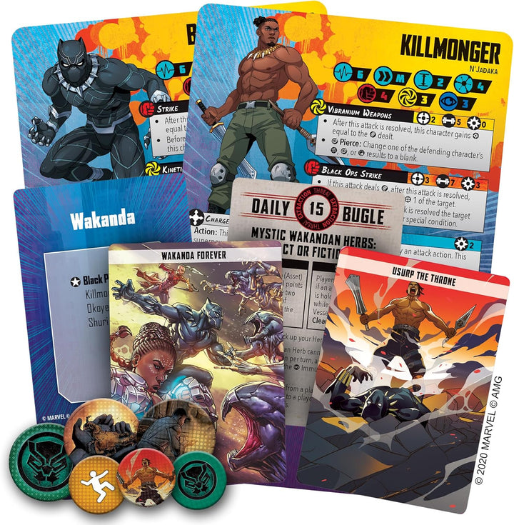 Atomic Mass Games , Marvel Crisis Protocol: Character Pack: Black Panther and Killmonger, Miniatures