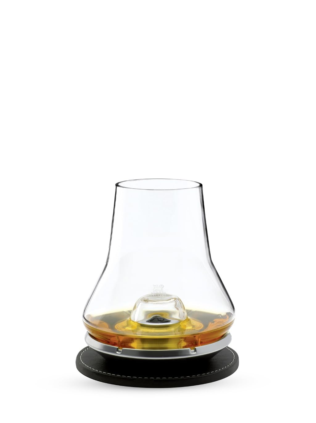 Peugeot Whisky Glas Set mit 1 Glas, 1 Metallfuss, 1 Untersetzer, Fassungsvermögen: 38 cl, Les Impito