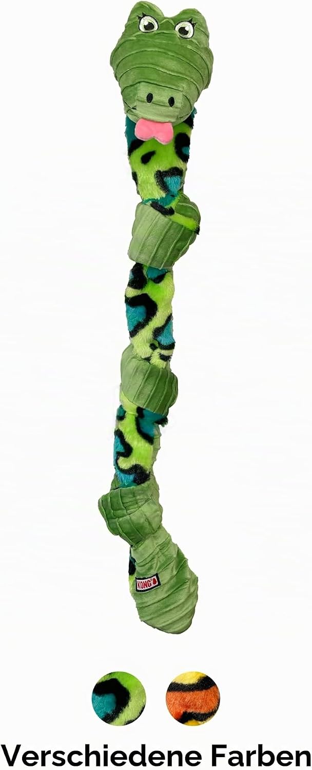 Kong Knots Snake Interaktives Hundespielzeug für alle Rassen, 61 cm, Verschiedene Grössen
