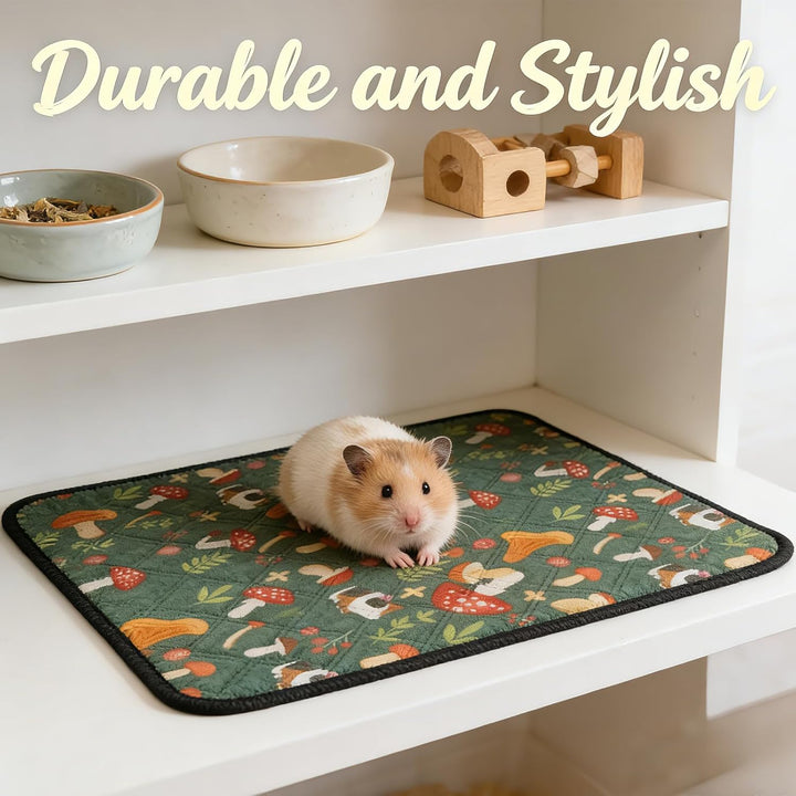 Meerschweinchen Käfigmatte, 2 Stück, 60x45cm, Pads für Kleine Haustiere, Ideal für Käfig, Sofa und A