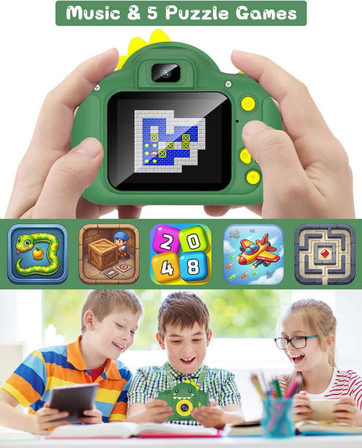 Kinderkamera, Gofunly Kinder Kamera 1080P 2,0-Zoll-Bildschirm Fotoapparat Kinder mit 32GB SD-Karte S