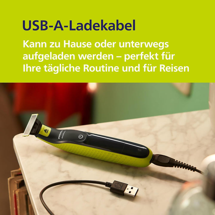 PHILIPS OneBlade 360 Face & Body - Elektrischer Bartschneider, Rasierer und Bodygroomer zum Trimmen,