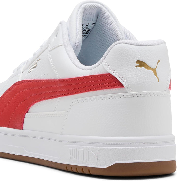 PUMA Unisex Caven IiiSneaker 36 EU White Candy Apple Gum Red Beige, 36 EU White Candy Apple Gum Red