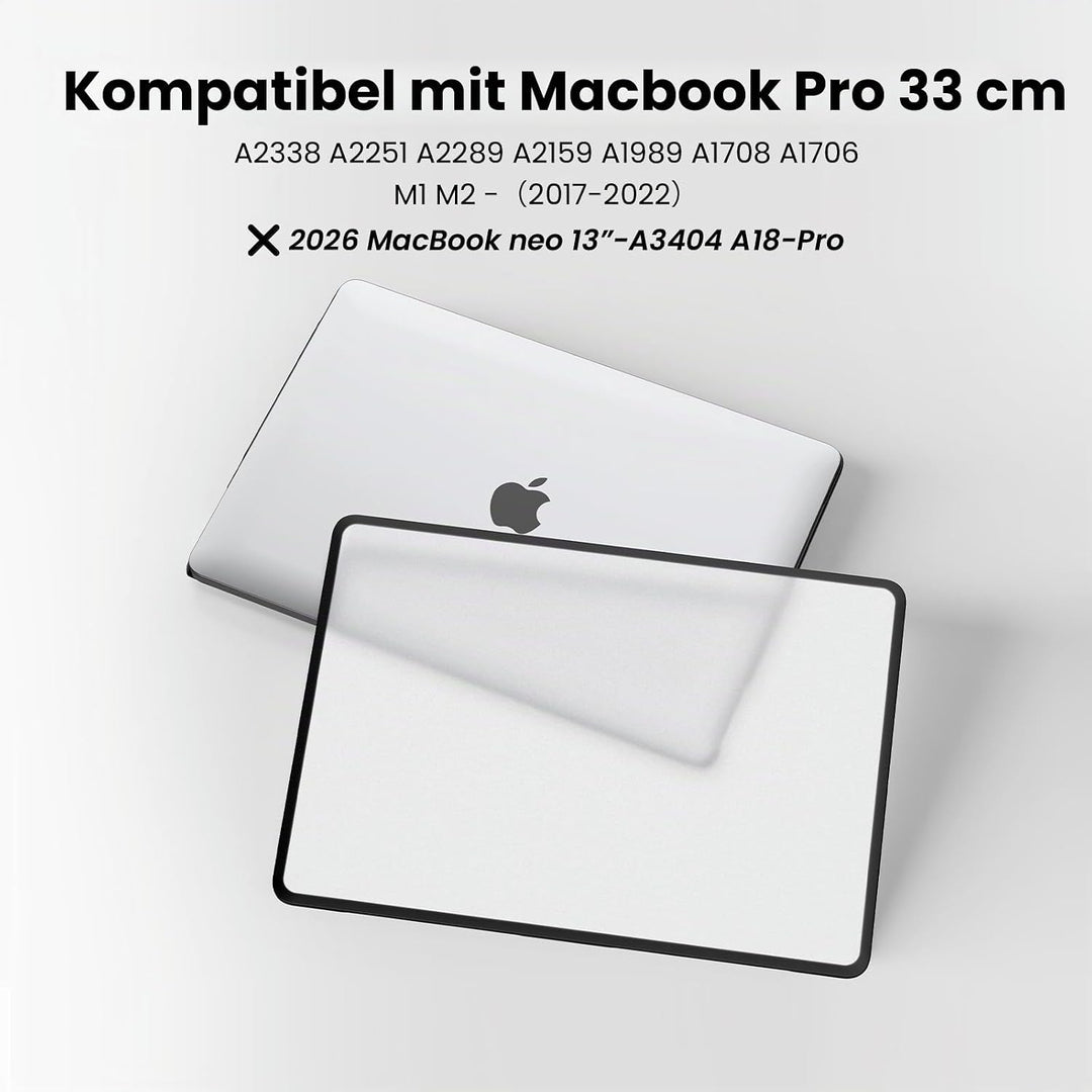 BlueSwan Hülle kompatibel für MacBook Pro 13 Zoll M2 M1 A2338 A2251 A2289 A2159 A1989 A1708 A1706, e