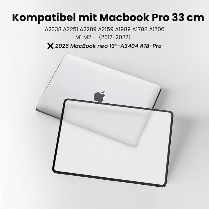 BlueSwan Hülle kompatibel für MacBook Pro 13 Zoll M2 M1 A2338 A2251 A2289 A2159 A1989 A1708 A1706, e