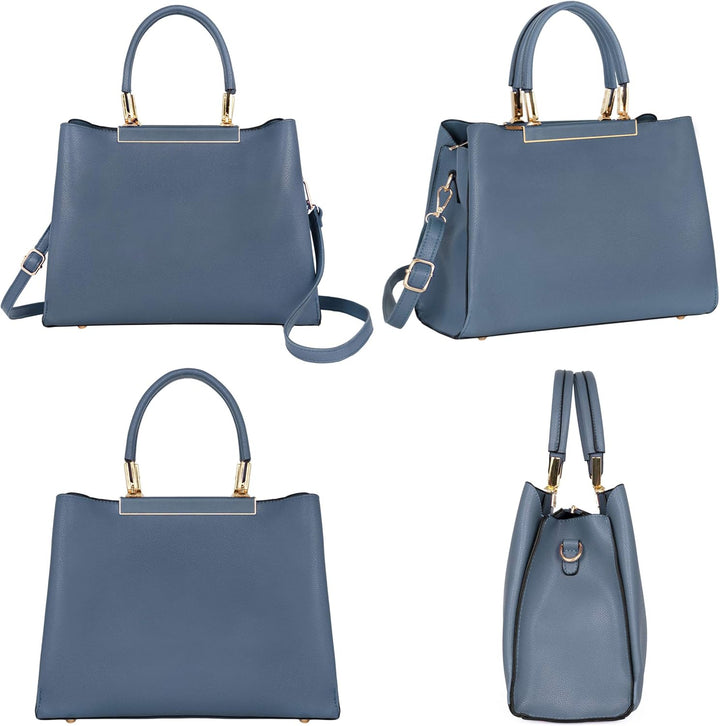 CRAZYCHIC - Damen Handtasche - PU Leder Top Griff Schultertasche - Elegante Henkteltasche Umhängetas