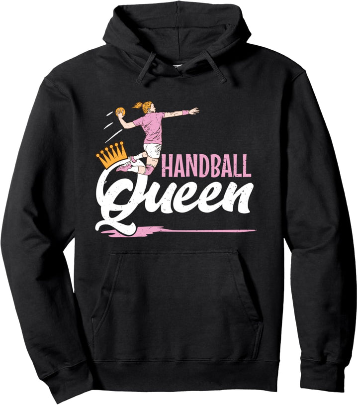 Handball Queen Handball Mädchen Frauen Spielerfrau Fan Pullover Hoodie