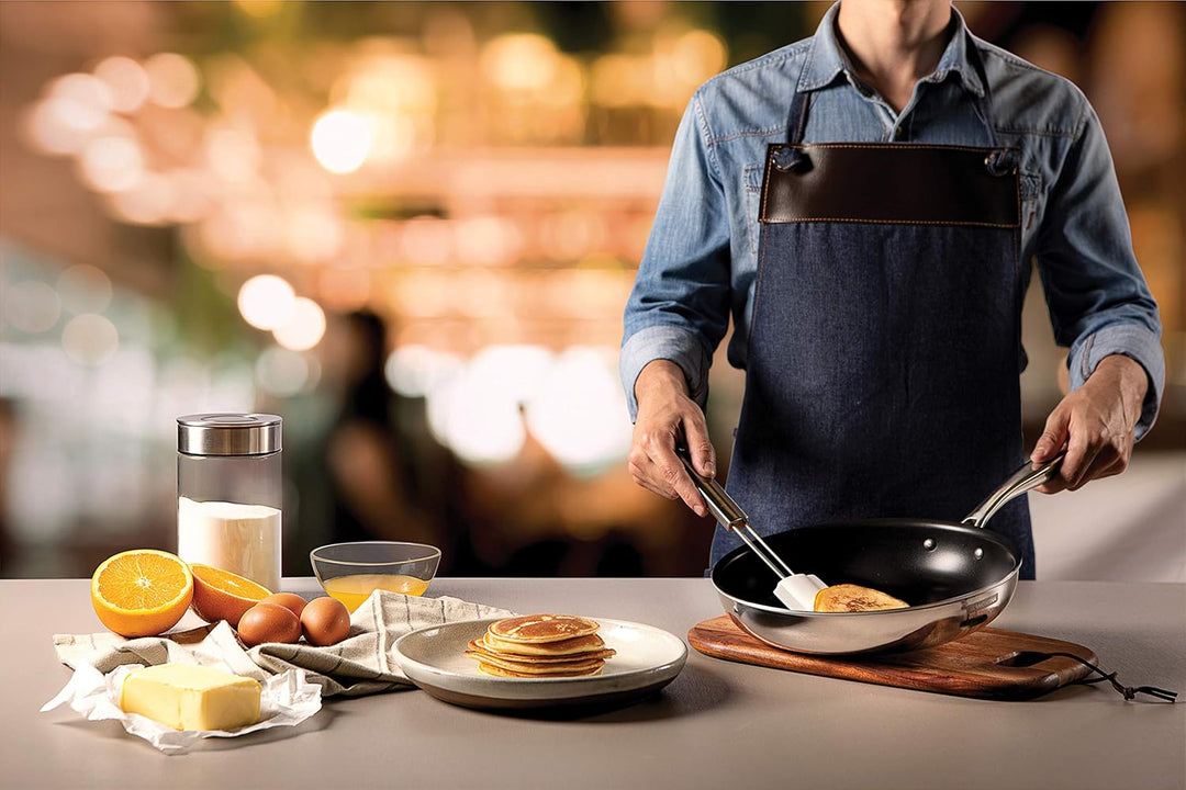 Tramontina Antihaft Bratpfanne GRANO, 18/10-Stahl, Antihaftbeschichtung, 1,2 Liter, 20 cm Mit Antiha