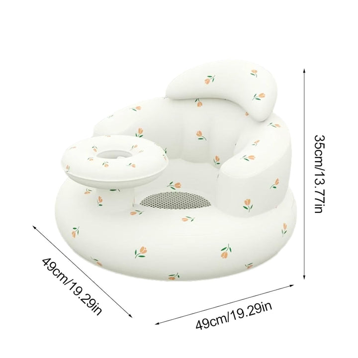 Baby Aufblasbarer Sitz Für Babys 3-36 Monate, Säugling Rückenstütze Sofa Mit Tablett, Aufblasbarer B