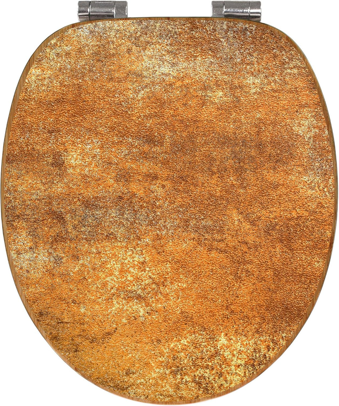 banjado Design WC Sitz Bambus Absenkautomatik 45,8x37,5cm - Toilettendeckel mit Absenkautomatik Holz